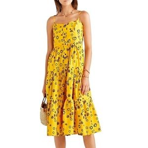 Solid and Striped yellow dress